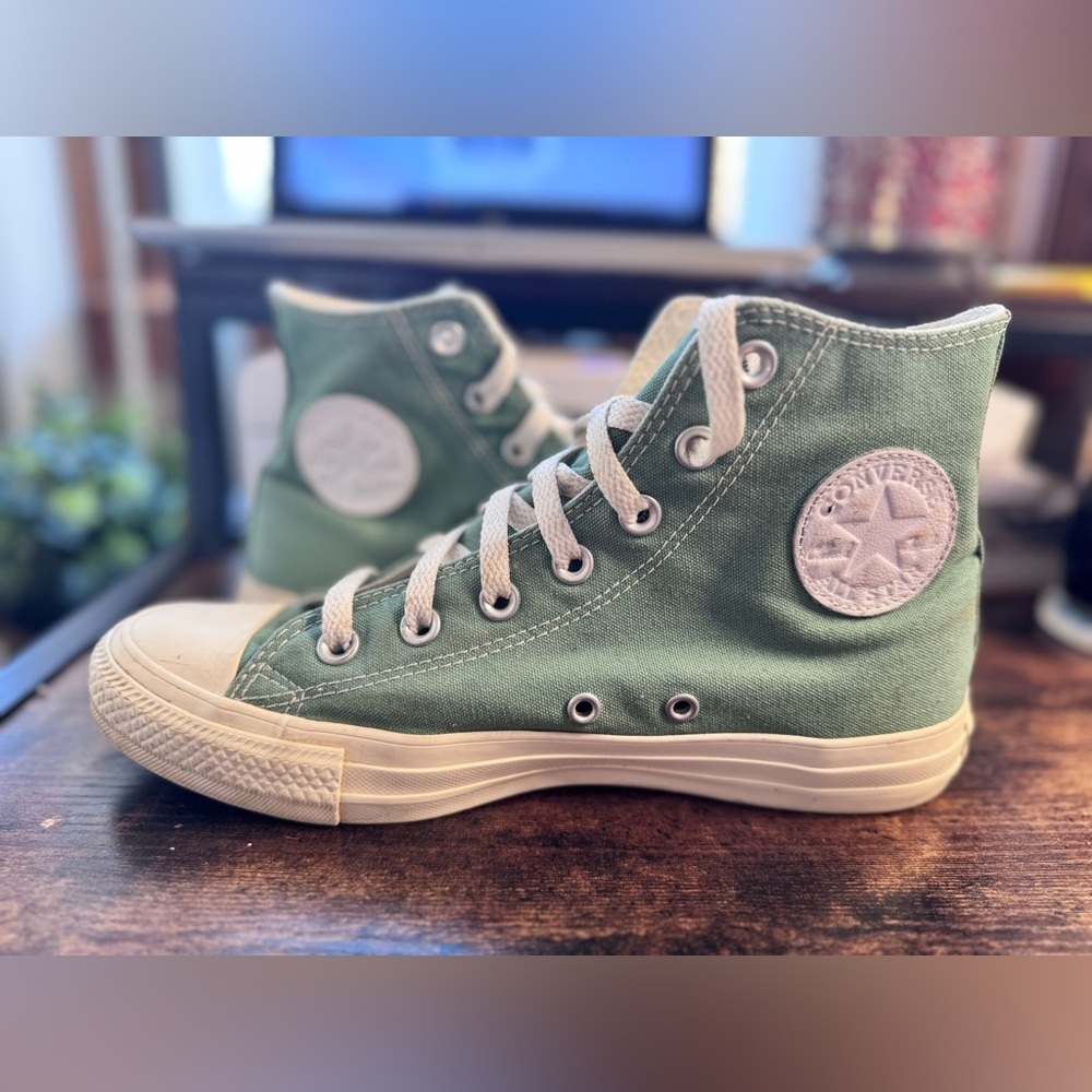 Converse Chuck Taylor All Star High Top - Sage Green/Jade Size 8w/6m - Picture 9 of 9